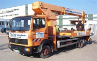 TR 250 25 m Teleskop-LKW-Arbeitsbühne mit Rüssel und Klappstützen TR250